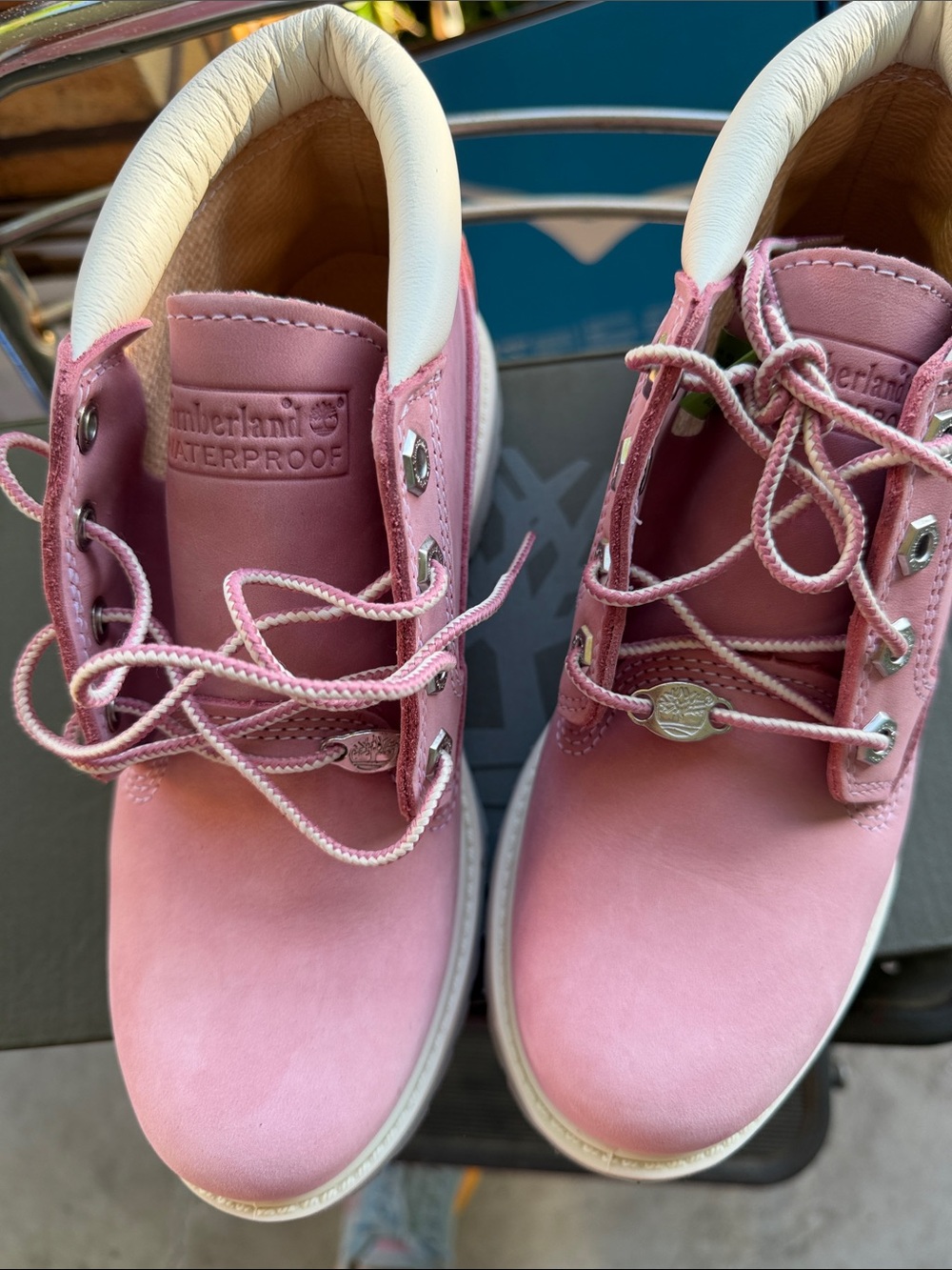 Timberland Pink Boots size 6 - Picture 2 of 7